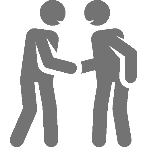 Two poeple meeting